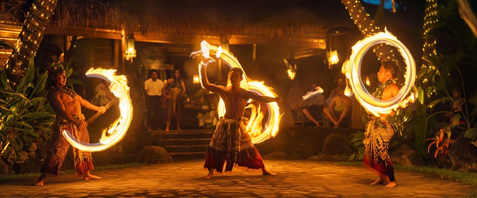 luau men's fire performance