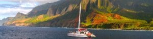 boat on the waters of kauai