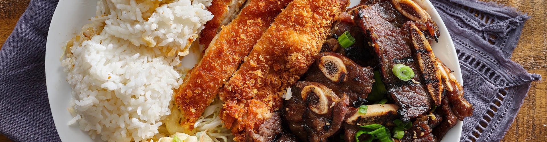 plate of west side food in kauai
