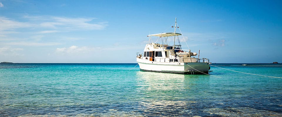boat in the ocean