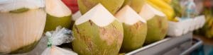 coconut juice in the coconut